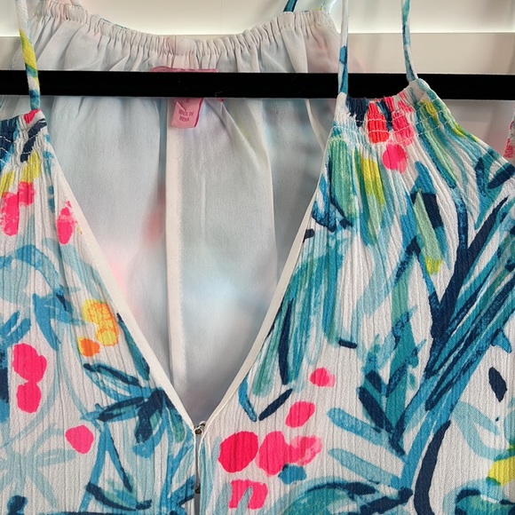 Lilly Pulitzer Bellamie Dress Serene Blue Tippy Top - Picture 5 of 7